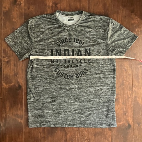 Indian Motorcycle Circle Icon Performance Men’s T-Shirt, Gray and Black, Size L - Picture 5 of 7